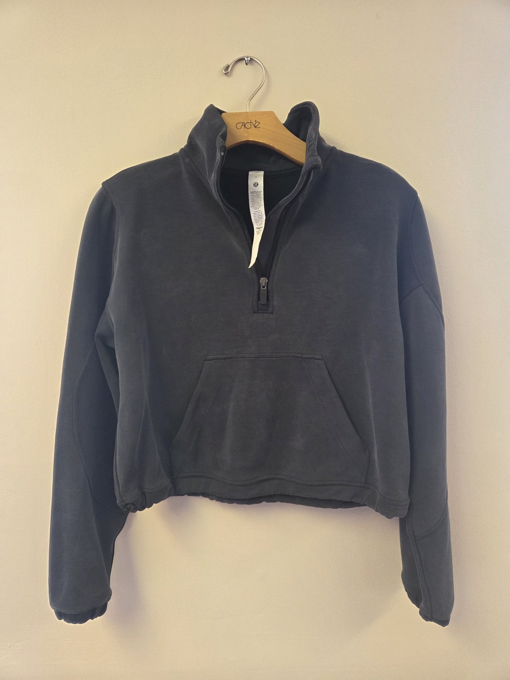 lululemon athletica Charcoal Half-Zip Pullover
